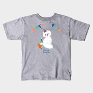 Birthday Cat Kids T-Shirt